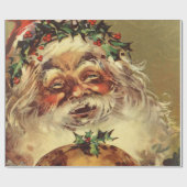 vintage santa cadeaupapier (Vlak)
