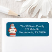 Vintage Santa Christmas Address Etiket (Insitu)