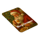 Vintage Santa Christmas Flexible Fridge Magnet Magneet (Rechterzijde)