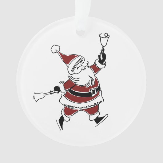 Vintage Santa Christmas Ornament  (voorkant)