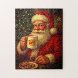 Vintage Santa Christmas Puzzle Legpuzzel