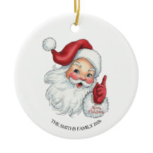 Vintage Santa Claus Christmas Ornament