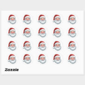 Vintage Santa Claus Christmas Sticker (Vel)