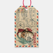 Vintage Santa Claus Gift Tags Cadeaulabel (Voorkant)