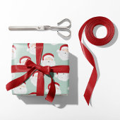 Vintage Santa Claus Mint Cadeaupapier