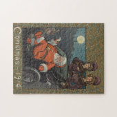 Vintage Santa Claus Preparing on Christmas Eve Legpuzzel (Horizontaal)