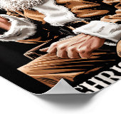 Vintage Santa Claus Smoking Cigarette Funny Christ Poster (Hoek)