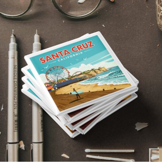 Vintage Santa Cruz Californië Magneet