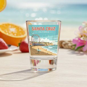 Vintage Santa Cruz Californië Shot Glas