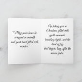 Vintage Santa Drinking Cocoa Christmas Card Kaart (Binnen)