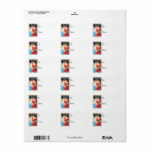 Vintage Santa en Angel Gift Label (Full Sheet)