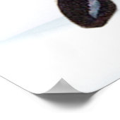 vintage santa en rendier poster (Hoek)