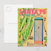 Vintage Santa Fe Travel Briefkaart (Voorkant / Achterkant)