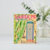 Vintage Santa Fe Travel Briefkaart (Staand voorkant)