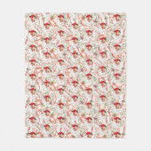 Vintage Santa Fleece Blanket (Voorkant)