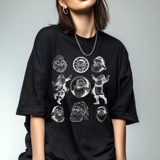 Vintage Santa Graphic Women T-shirt