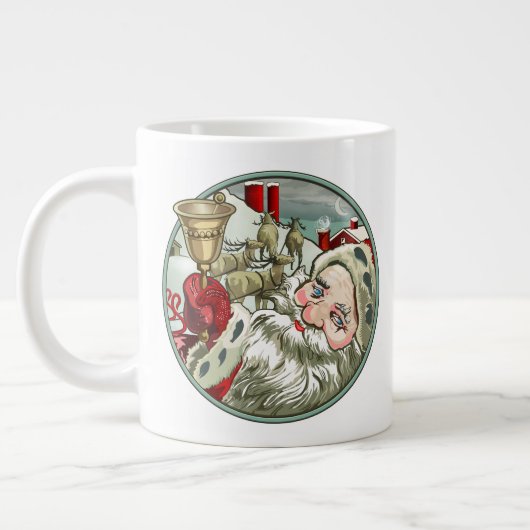 Vintage Santa Jumbo Mug Grote Koffiekop (Links)