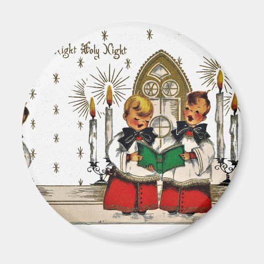 vintage-santa-kerstmis-post-cards-0029 magneet (Voorkant)