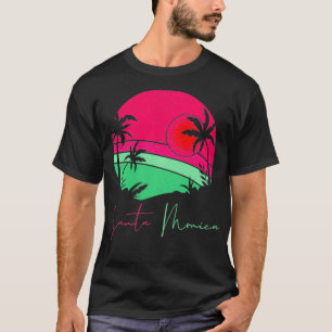 Vintage Santa Monica California Gifts Funny Beach T-shirt