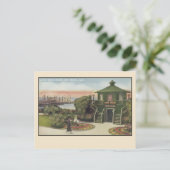 Vintage Santa Monica Camera Obscura Briefkaart (Staand voorkant)