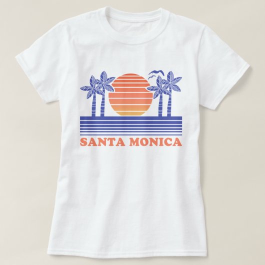 Vintage Santa Monica T-shirt (Design voorkant)