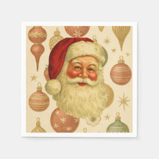 Vintage Santa Paper Napkins Servet