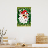 Vintage Santa Poster (Keuken)