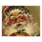 vintage santa poster (Voorkant)