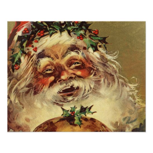 vintage santa poster (Voorkant)