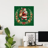 Vintage Santa Poster (Thuiskantoor)