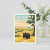 Vintage Santa Rosa California Briefkaart (Staand voorkant)