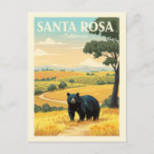 Vintage Santa Rosa California Briefkaart (Voorkant)