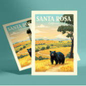 Vintage Santa Rosa California Briefkaart