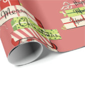 Vintage Santas Cadeaupapier (Rol Hoek)