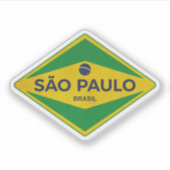 Vintage São Paulo Brazilië Sticker (Voorkant)