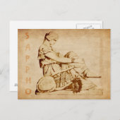 Vintage Sappho Briefkaart (Voorkant / Achterkant)