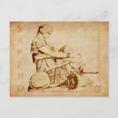 Vintage Sappho Briefkaart (Voorkant)
