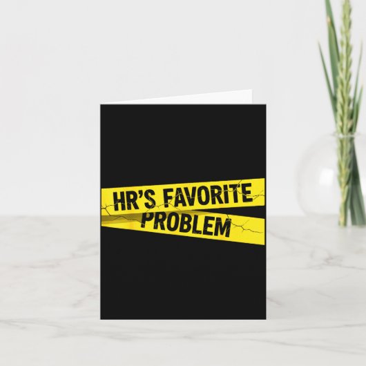 Vintage Sarcastic Retro Hr Violation Christmas Off Kaart (Voorkant)