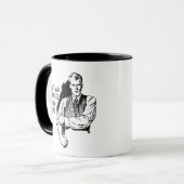 Vintage Sarcastic "Waste Another Year" Mug Mok (Voorkant links)
