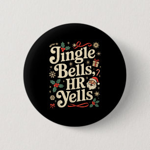 Vintage Sarcastische Retro Hr Overtreding Kerstmis Ronde Button 5,7 Cm