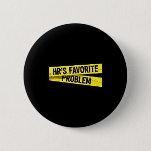 Vintage Sarcastische Retro HR-schending Kerstmis U Ronde Button 5,7 Cm