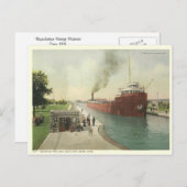 Vintage Sault Ste Marie Briefkaart (Voorkant / Achterkant)