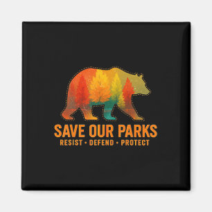 Vintage Save Our Parks Weersta Nationale Park Besc Magneet