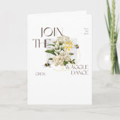 Vintage Save the Bees Waggle Dance ScienceJasmine  Kaart (Voorkant)