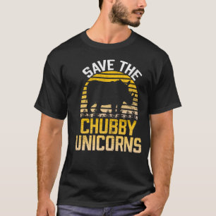 Vintage Save the Chubby Unicorns T-Shirt - Rhino
