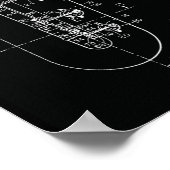 Vintage Saxophone Patent Art Print (Hoek)