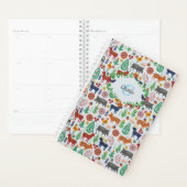 Vintage Scandinavische volkskunst monogram patroon Planner (Display)