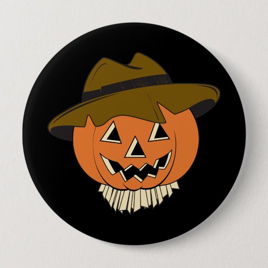 Vintage Scarecrow Button (Voorkant)