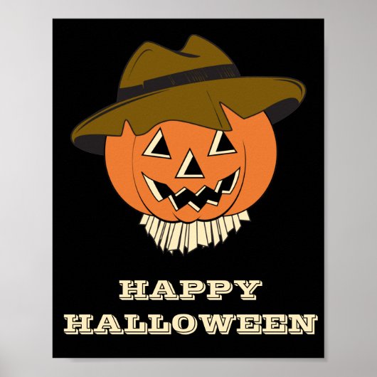 Vintage Scarecrow Poster (Voorkant)