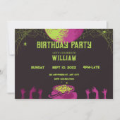 Vintage scary birthday  kaart (Voorkant)